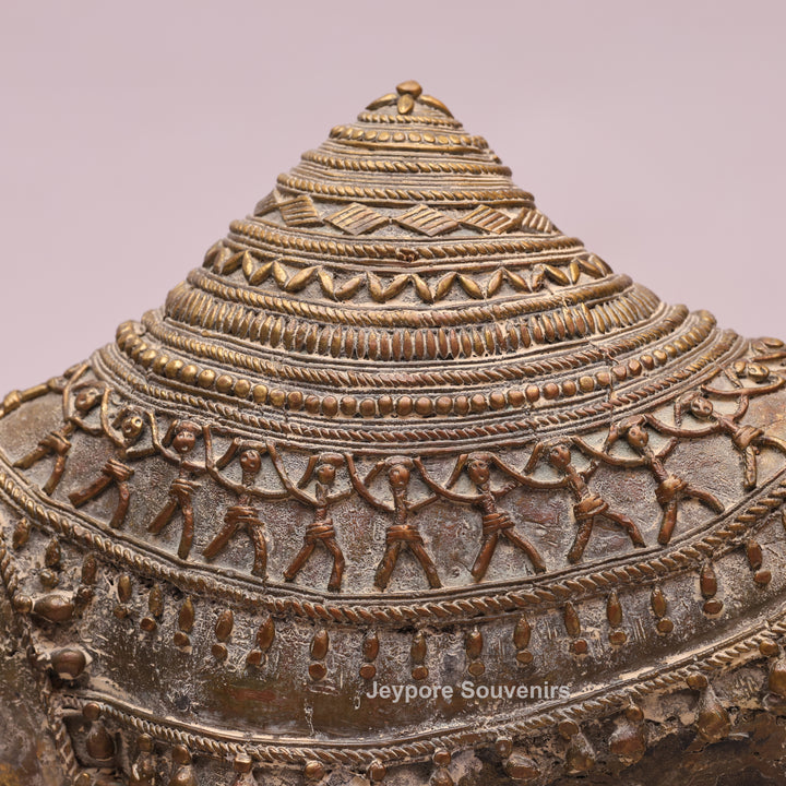 Handcrafted Brass Dhokra Nandi Bull Sculpture