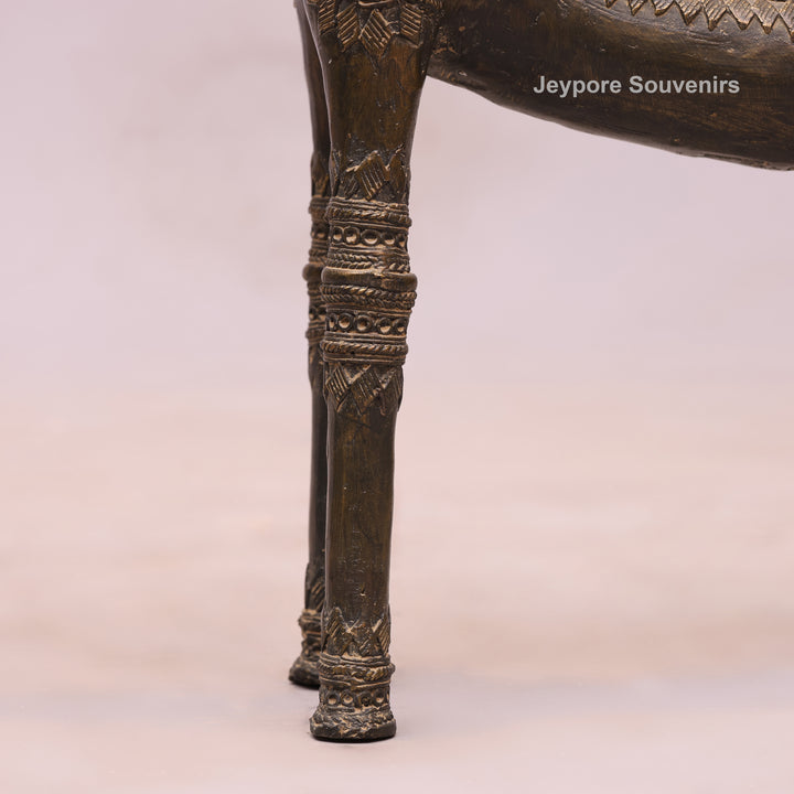 Handcrafted Antique Brass Horse Sculpture - Traditional Lost-Wax Art
