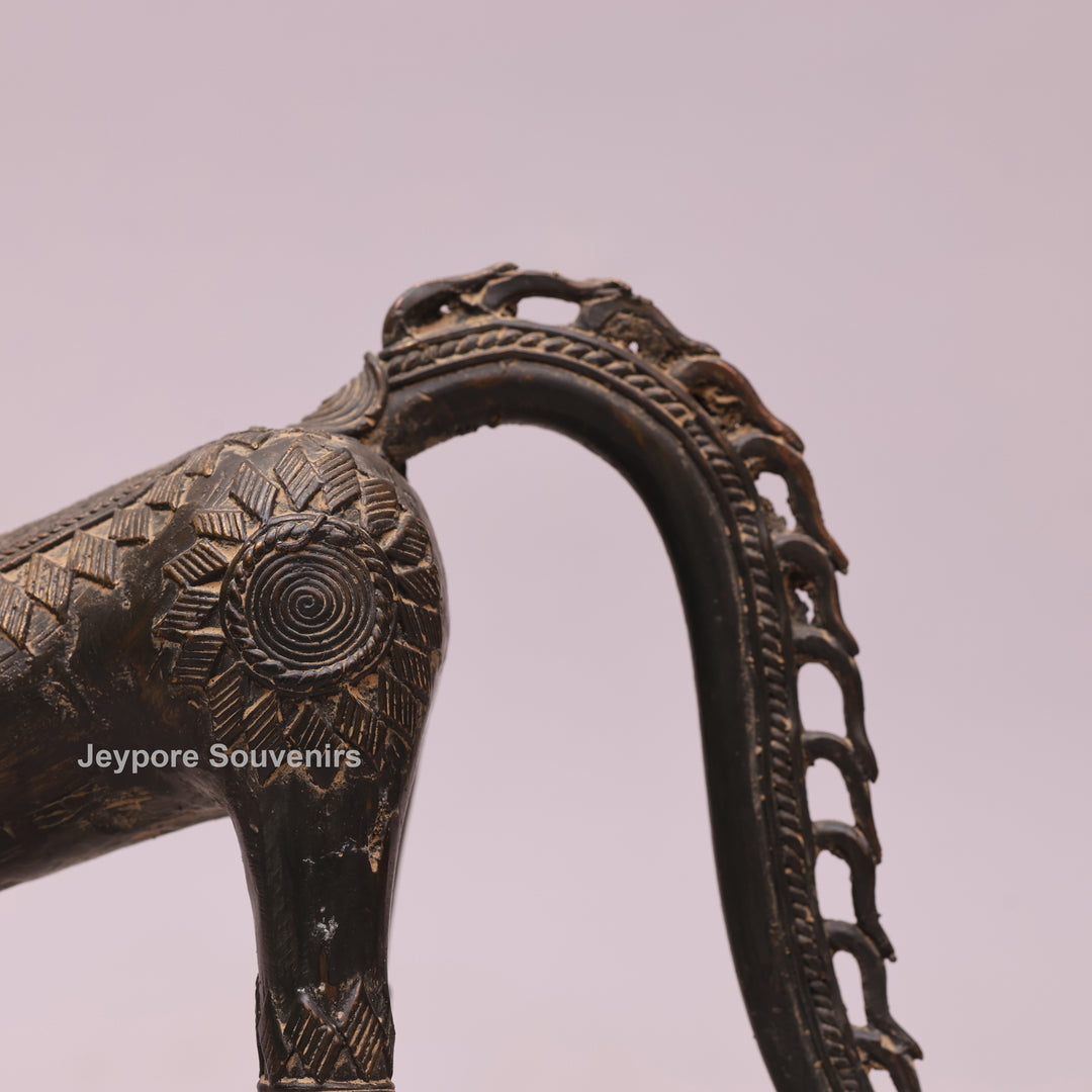 Handcrafted Antique Brass Horse Sculpture - Traditional Lost-Wax Art