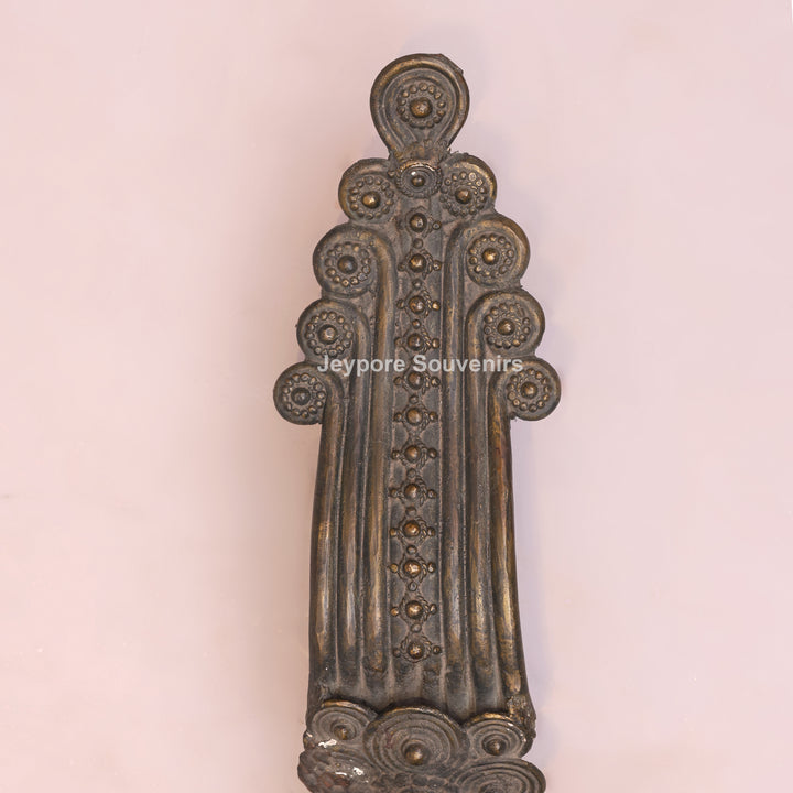 Traditional Brass Bastar Dhokra Art Tribal Swan Boat Sculpture