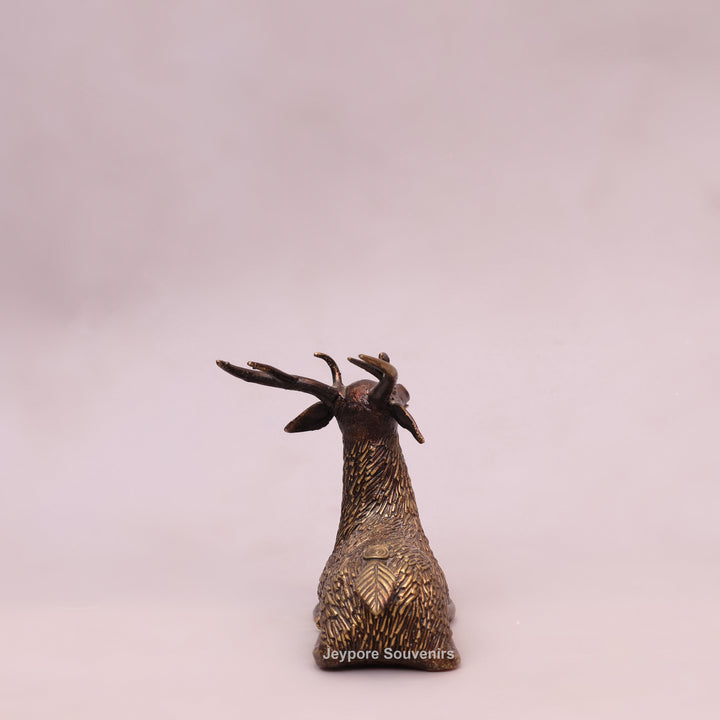 Handcrafted Dhokra Brass Deer Sculpture