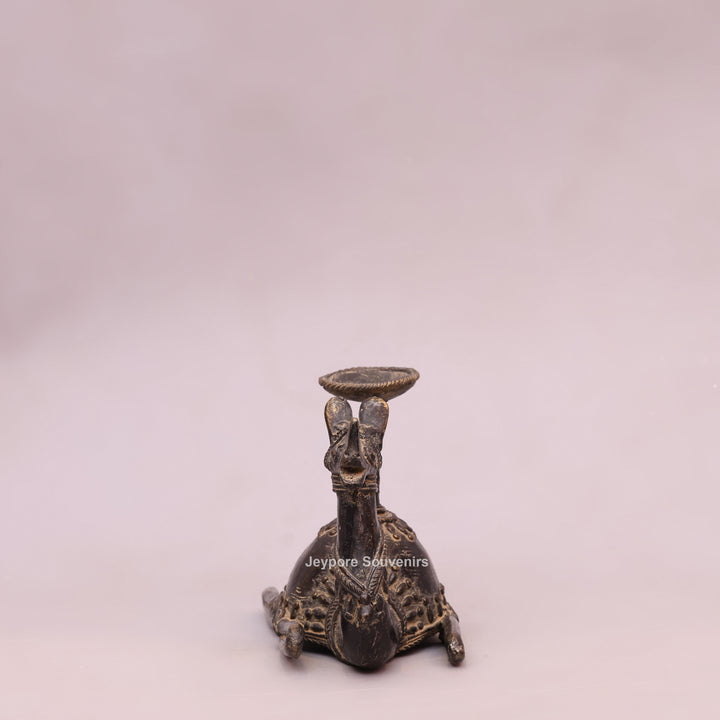 Handcrafted Brass Dhokra Camel Candle Stand