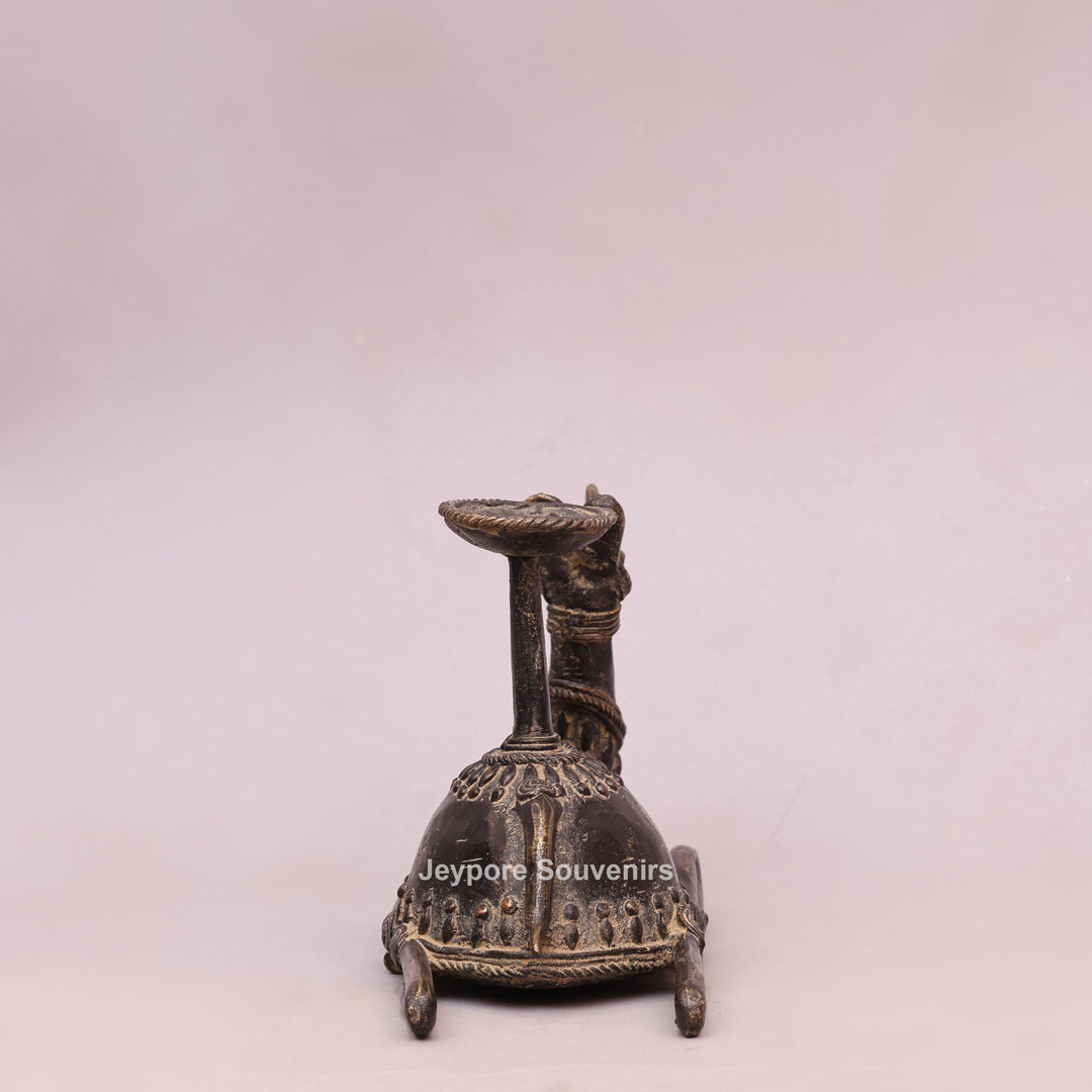 Handcrafted Brass Dhokra Camel Candle Stand