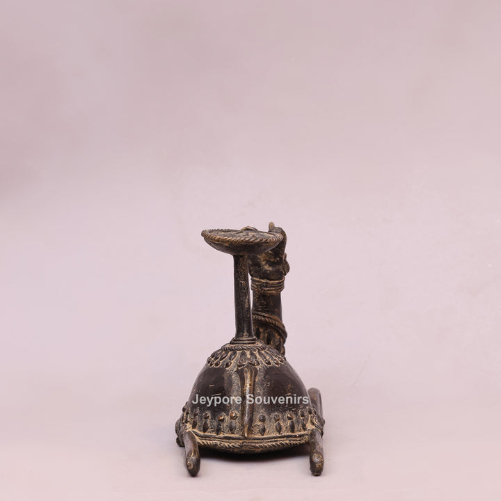 Handcrafted Brass Dhokra Camel Candle Stand