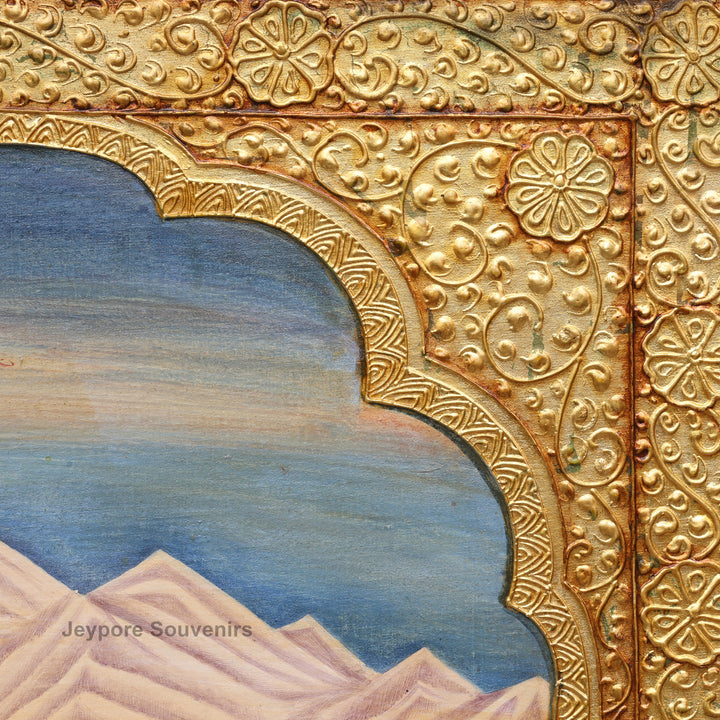Handmade Shiv Parivar Tanjore Painting with Real Gold Leaf Work