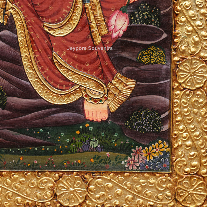 Handmade Shiv Parivar Tanjore Painting with Real Gold Leaf Work