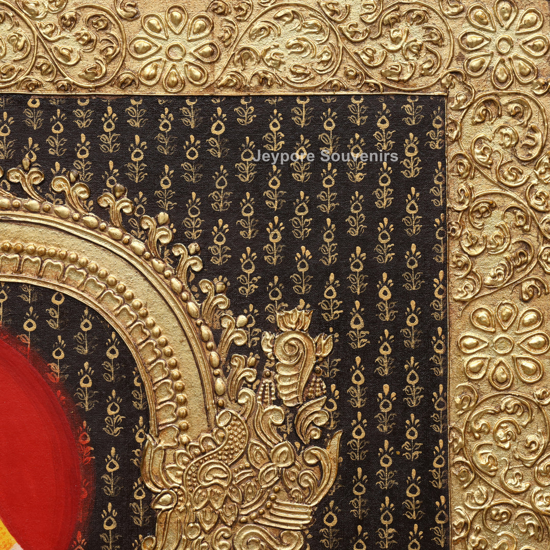 Tirupati Balaji Tanjore Painting with Real Gold Leaf Work