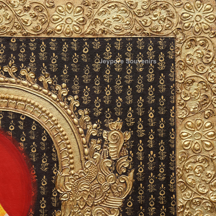 Tirupati Balaji Tanjore Painting with Real Gold Leaf Work