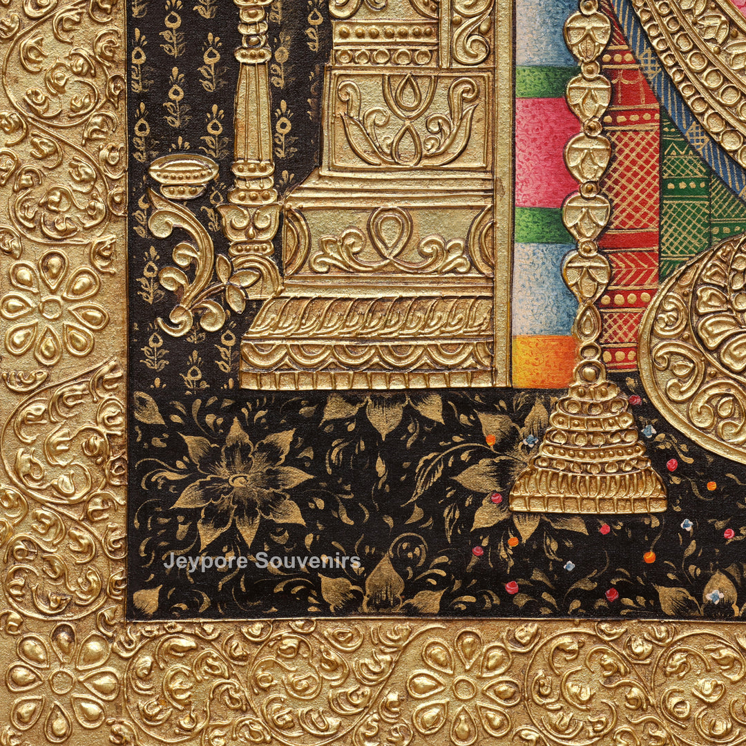 Tirupati Balaji Tanjore Painting with Real Gold Leaf Work