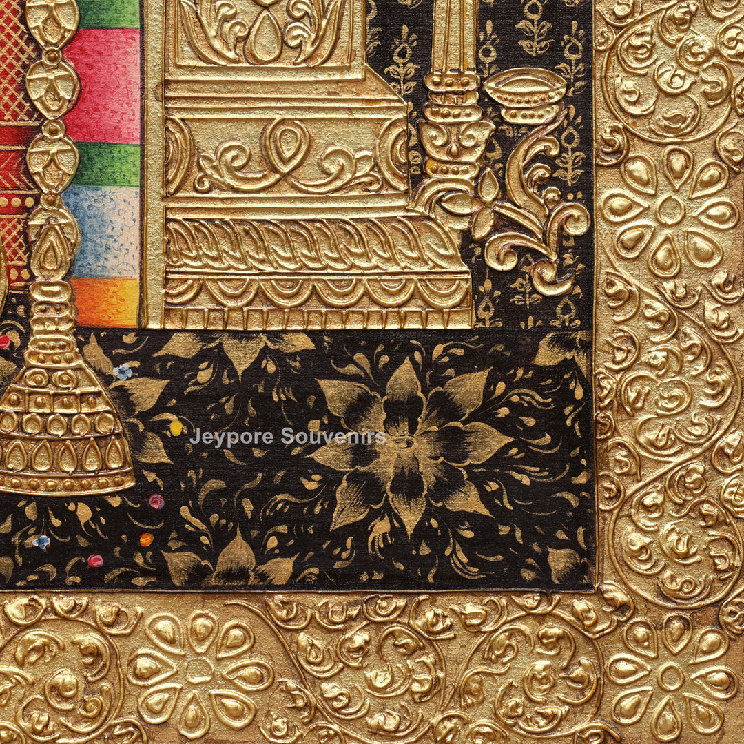 Tirupati Balaji Tanjore Painting with Real Gold Leaf Work