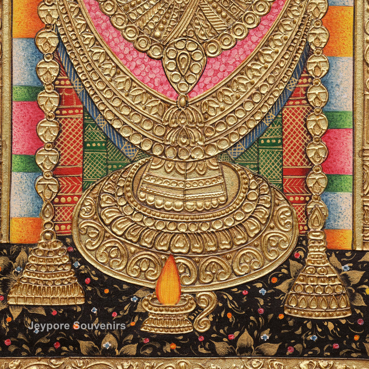 Tirupati Balaji Tanjore Painting with Real Gold Leaf Work