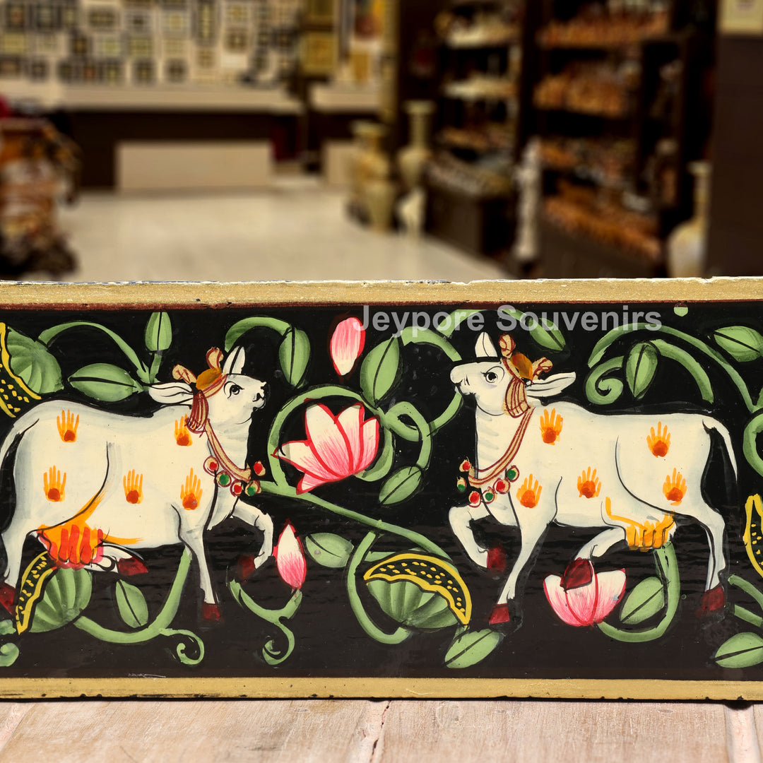 Handcrafted Pichwai Shrinathji Mirror Frame Wall Décor