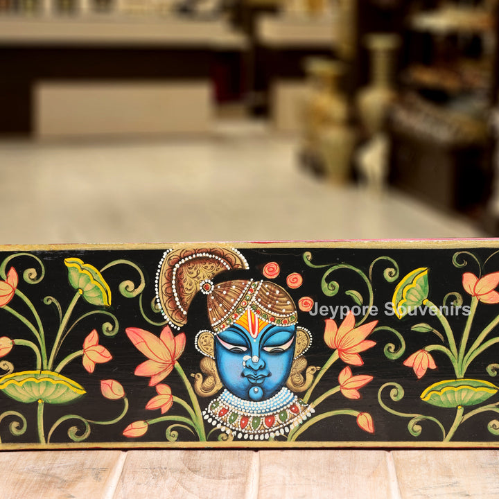 Handcrafted Pichwai Shrinath Ji Mirror Frame Wall Décor