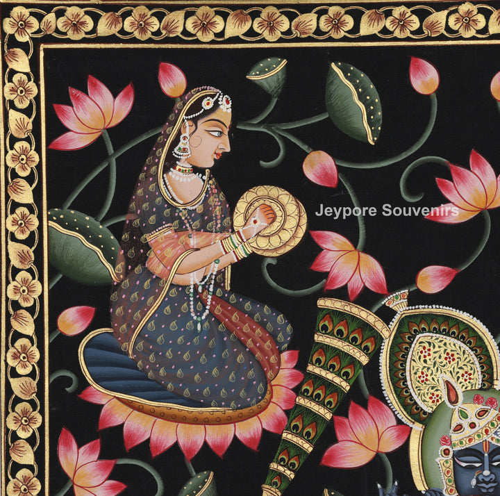Krishna Divine Raas Leela - Pichwai Painting