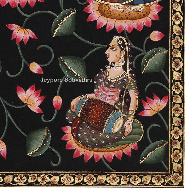 Krishna Divine Raas Leela - Pichwai Painting