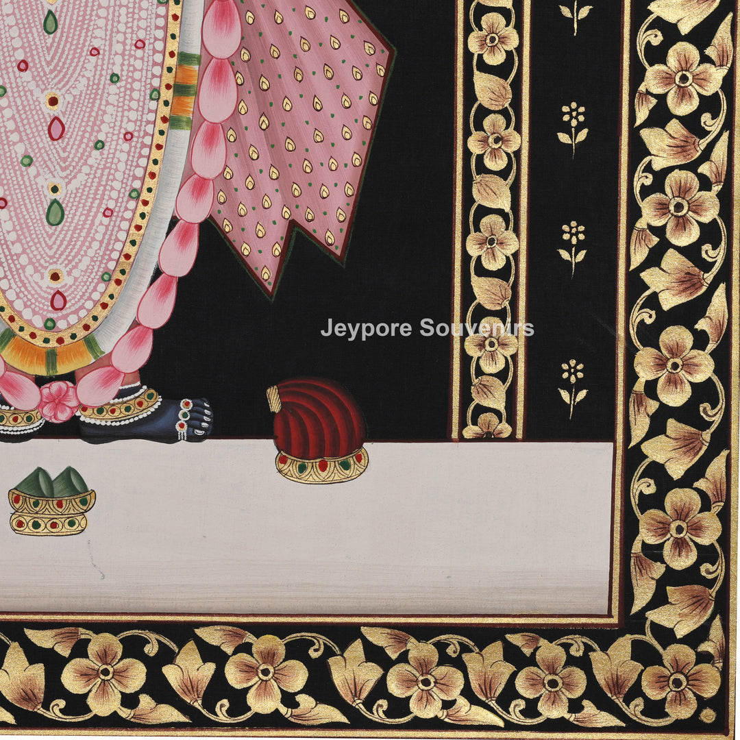 Shrinathji in Pink Attire – Pichwai Painting