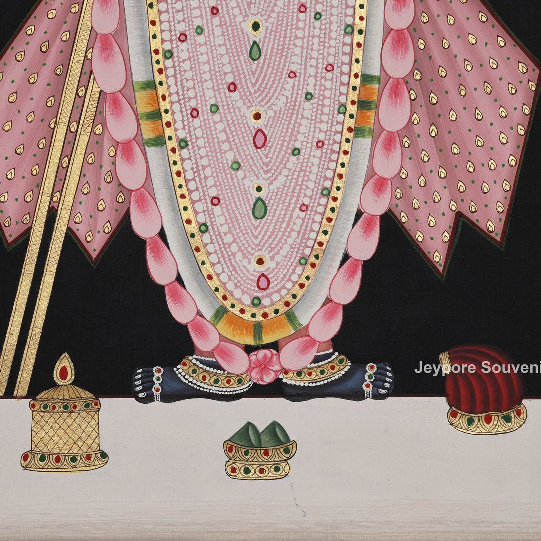 Shrinathji in Pink Attire – Pichwai Painting