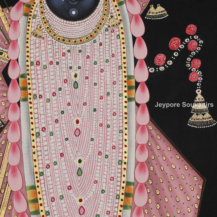 Shrinathji in Pink Attire – Pichwai Painting