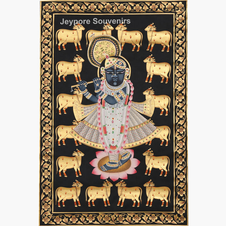 Shrinathji Featuring Sacred Cow - Pichwai