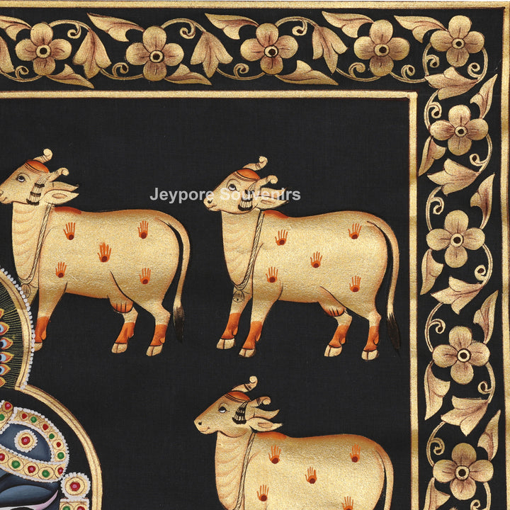 Shrinathji Featuring Sacred Cow - Pichwai