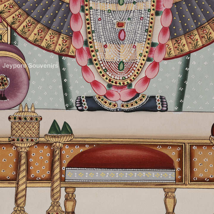 Shrinathji in Haveli - Pichwai Painting