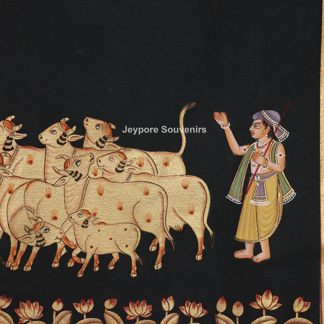 Shrinathji Under the Sacred Kadamba Tree – Pichwai