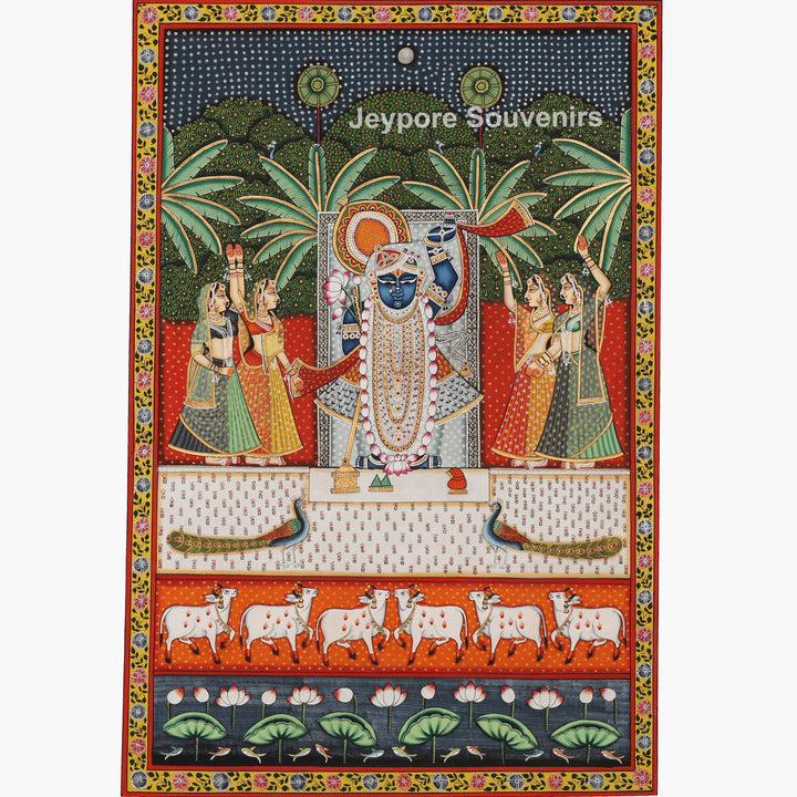 Hand-Painted Shrinathji - Pichwai Painting