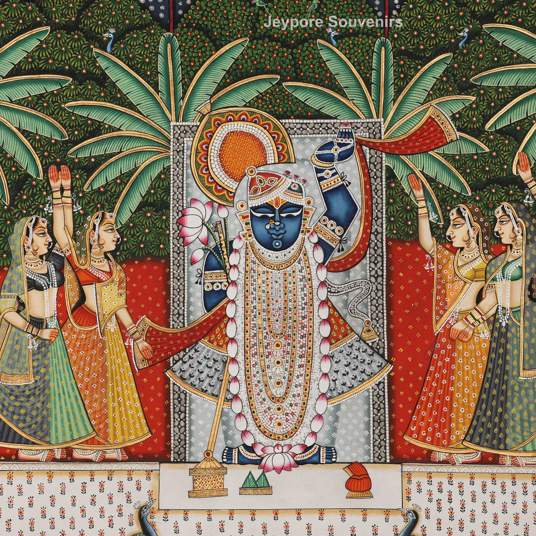 Hand-Painted Shrinathji - Pichwai Painting