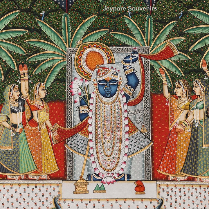 Hand-Painted Shrinathji - Pichwai Painting