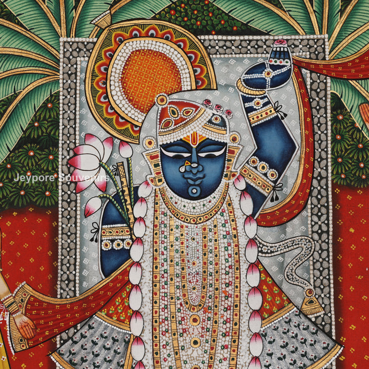 Hand-Painted Shrinathji - Pichwai Painting