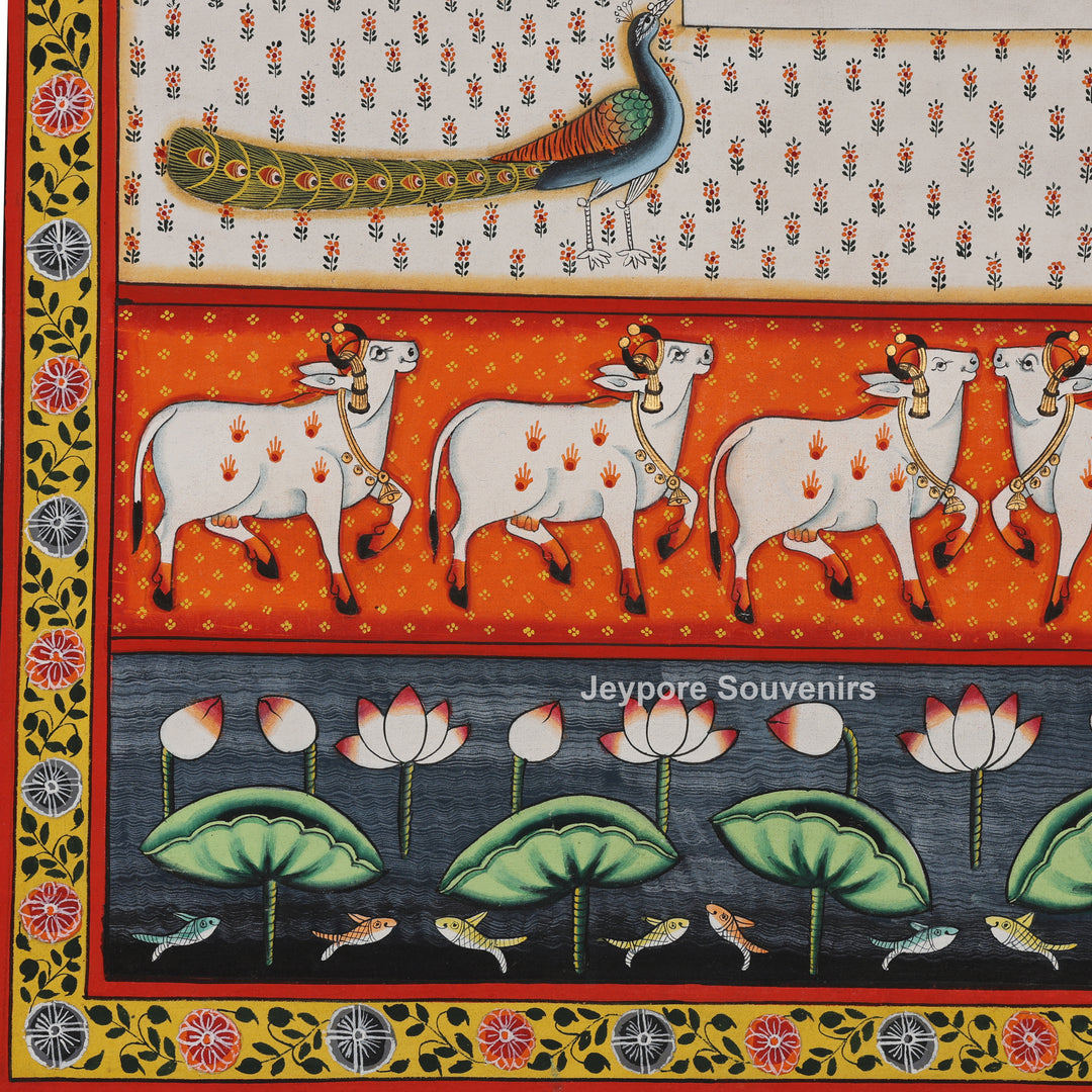Hand-Painted Shrinathji - Pichwai Painting