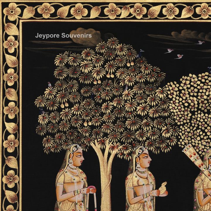 Lord Krishna Raas Leela - Pichwai Painting