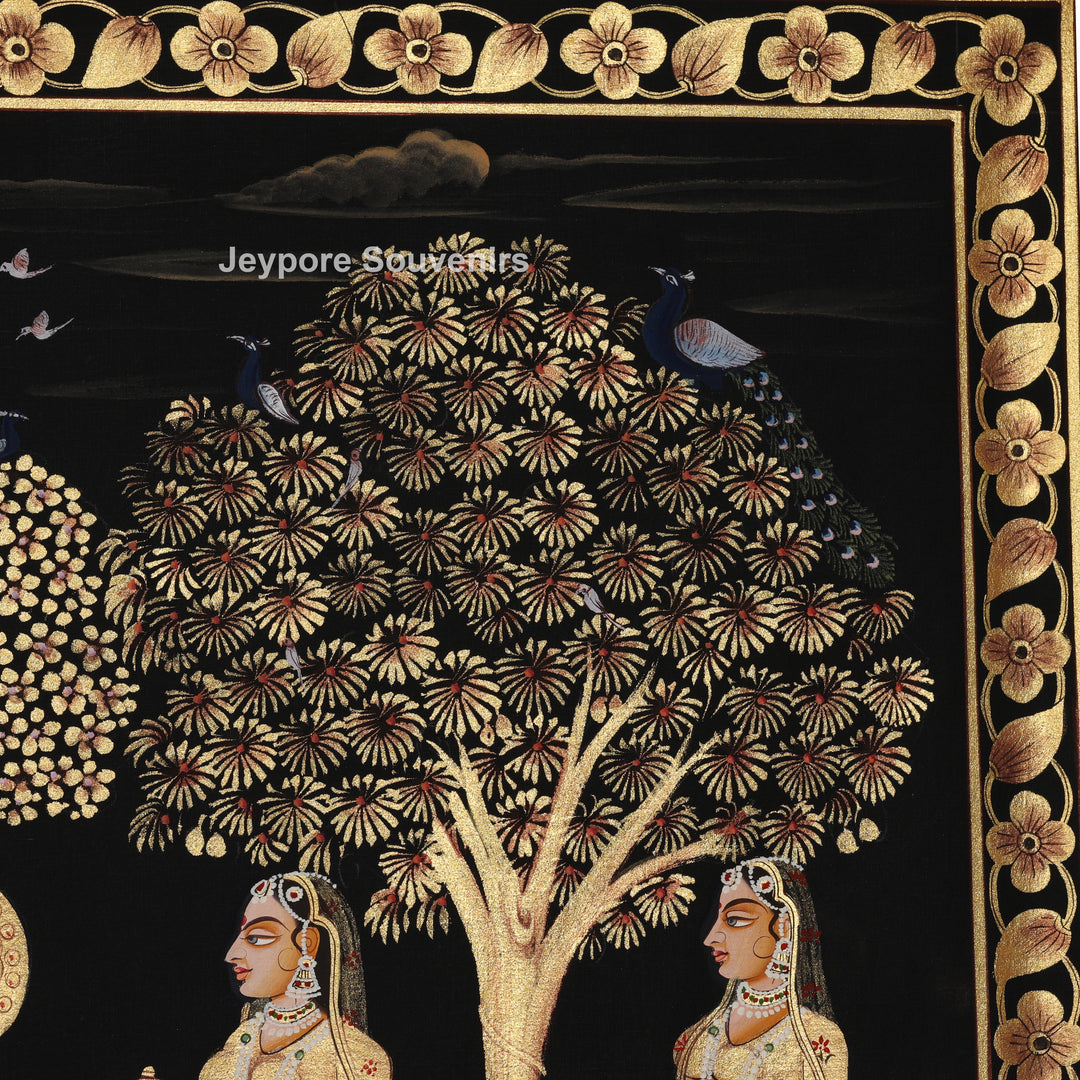 Lord Krishna Raas Leela - Pichwai Painting