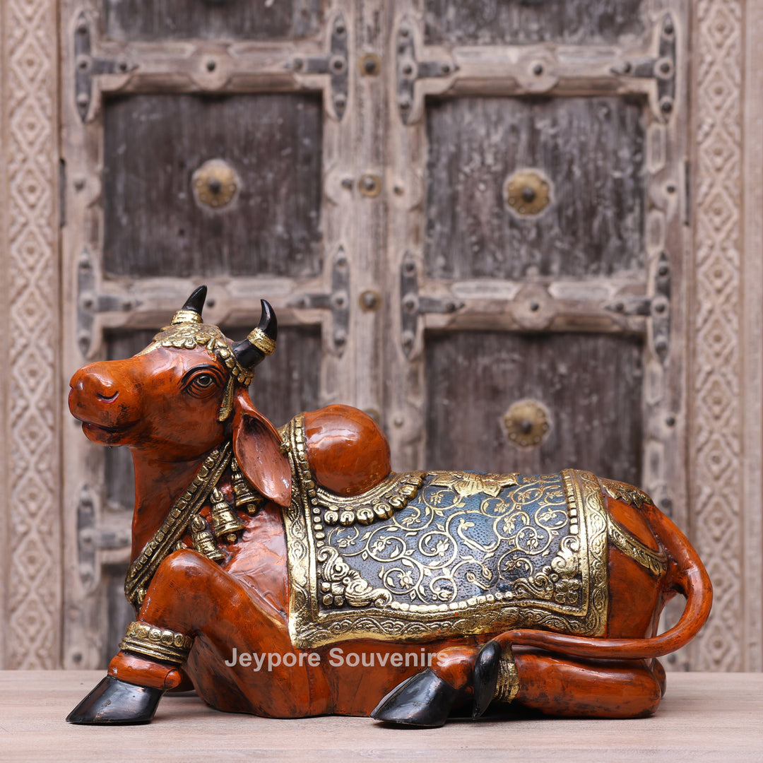 Handcrafted Decorative Nandi Bull Sculpture