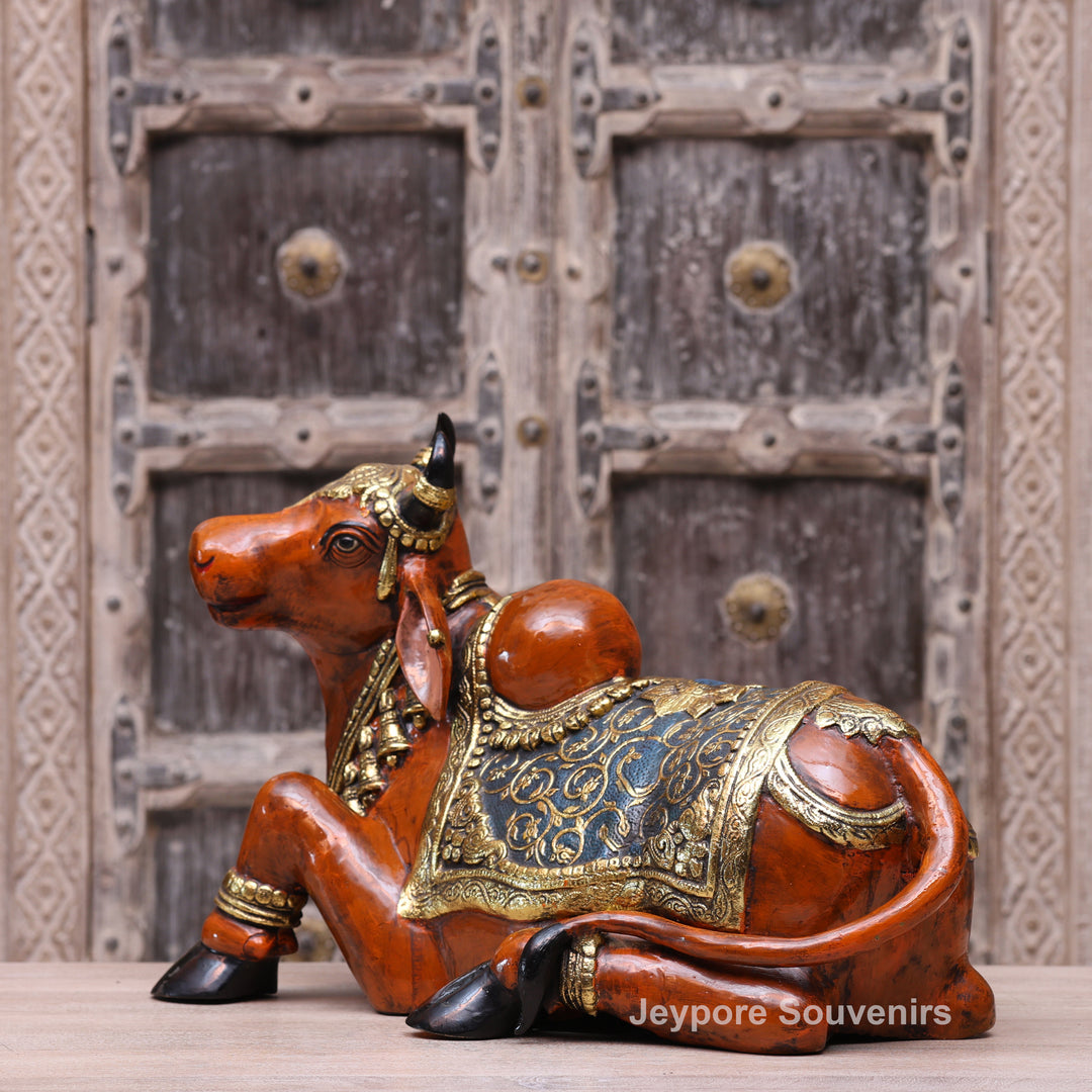 Handcrafted Decorative Nandi Bull Sculpture