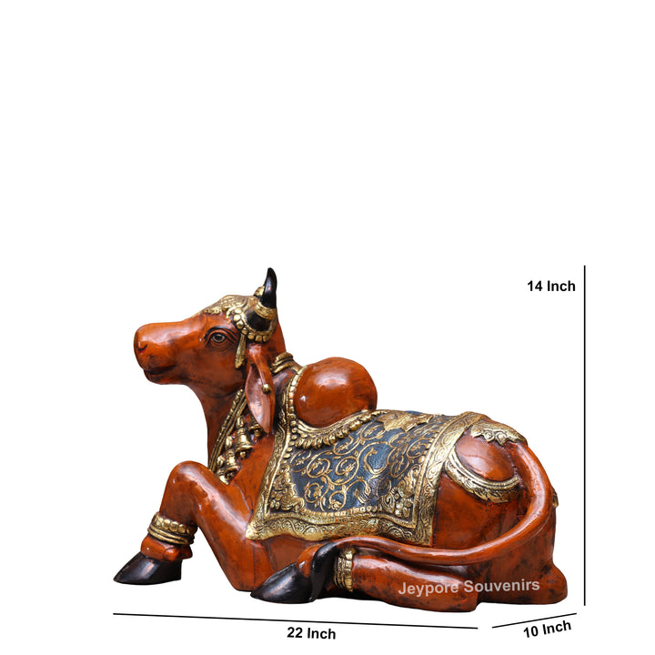 Handcrafted Decorative Nandi Bull Sculpture