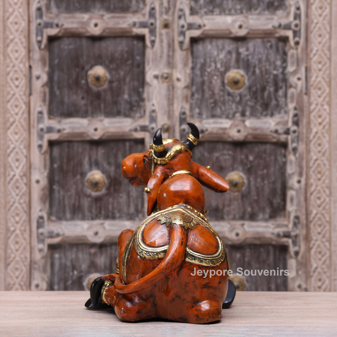 Handcrafted Decorative Nandi Bull Sculpture