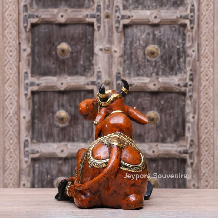 Handcrafted Decorative Nandi Bull Sculpture