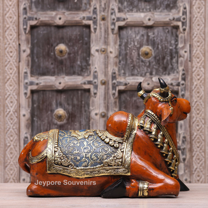 Handcrafted Decorative Nandi Bull Sculpture