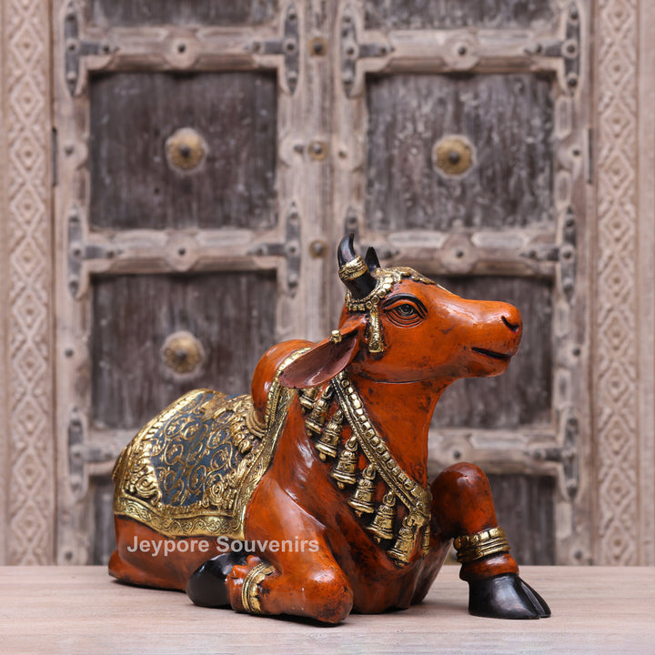 Handcrafted Decorative Nandi Bull Sculpture