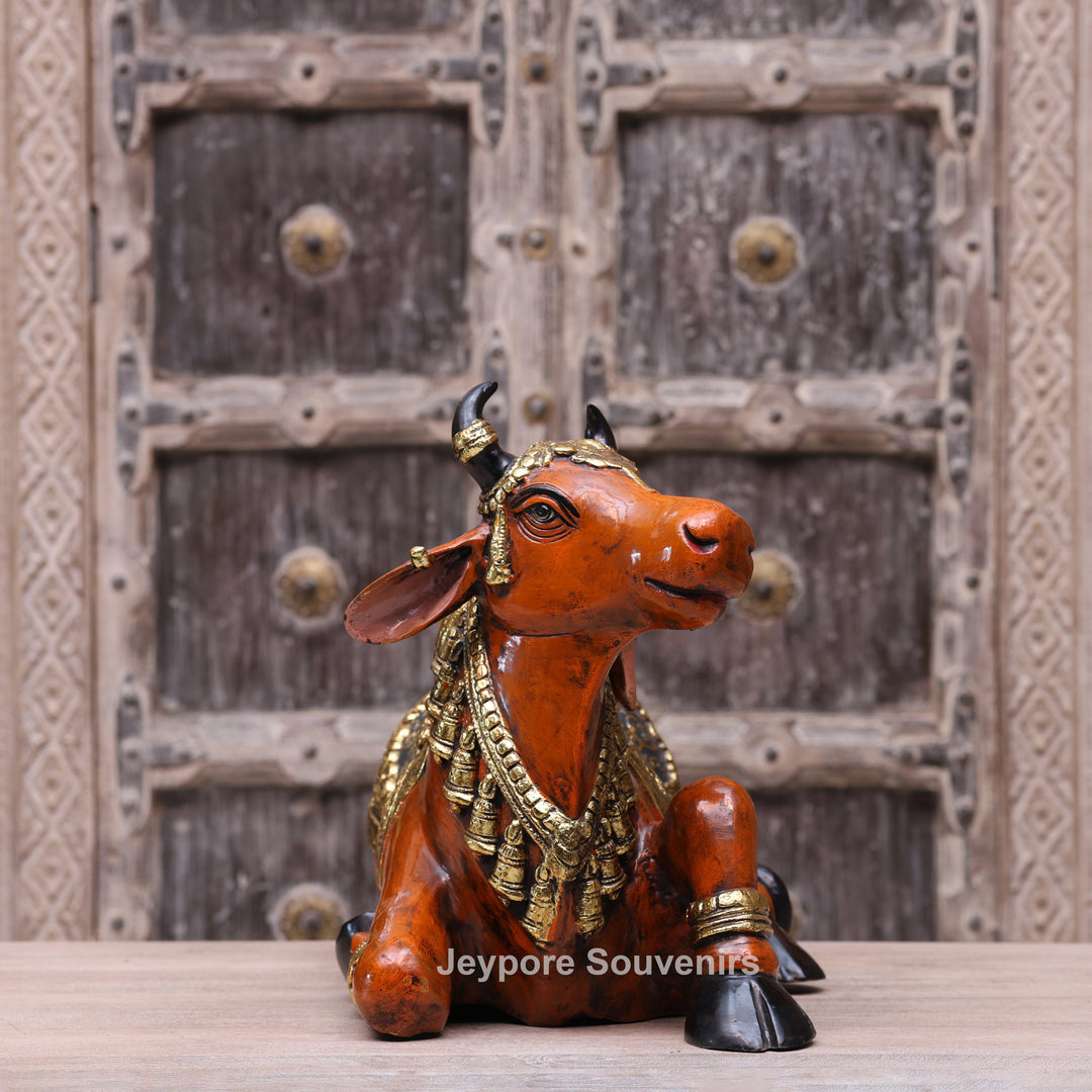 Handcrafted Decorative Nandi Bull Sculpture