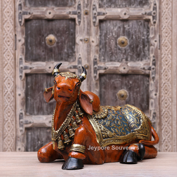 Handcrafted Decorative Nandi Bull Sculpture