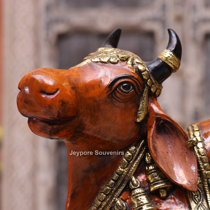 Handcrafted Decorative Nandi Bull Sculpture
