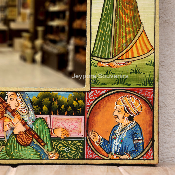 Handcrafted Rajasthani Royal Court Wooden Jharokha Mirror