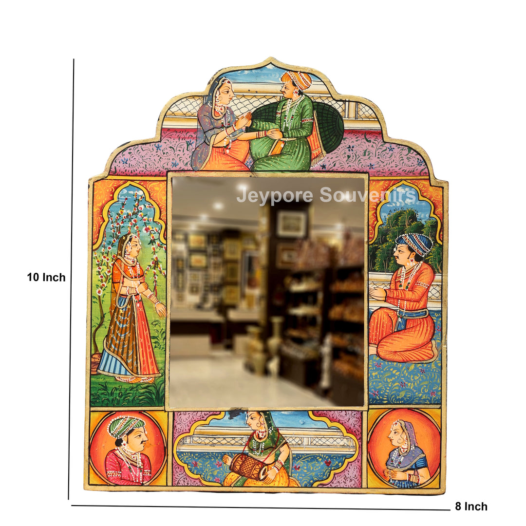 Handcrafted Rajasthani Royal Court Wooden Jharokha Mirror