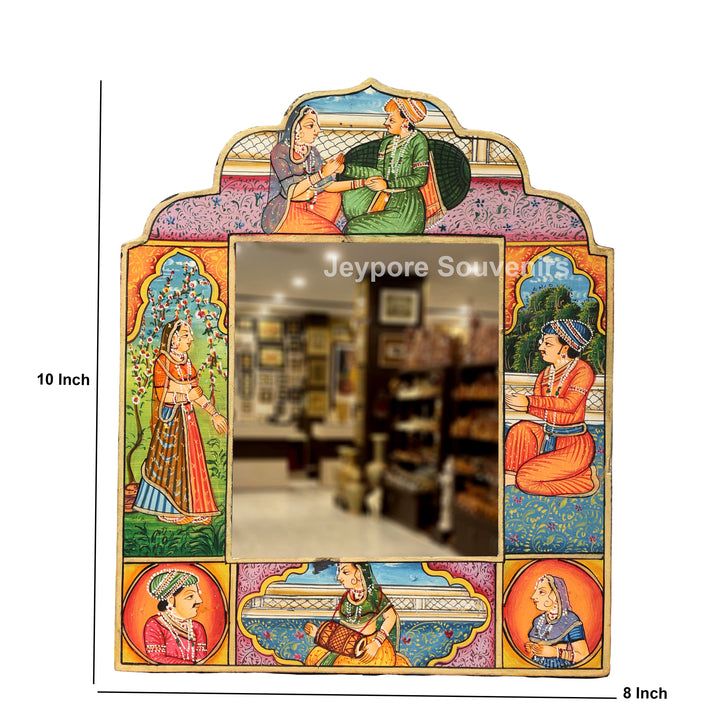 Handcrafted Rajasthani Royal Court Wooden Jharokha Mirror