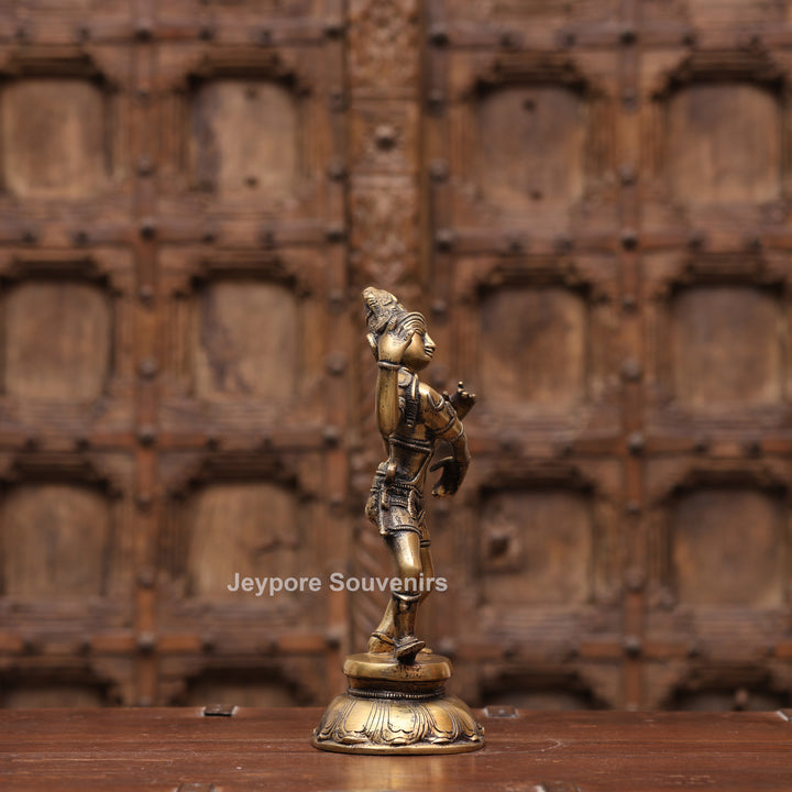 11" Handcrafted Brass Shiva Tandava Statue – Dancing Lord Shiva
