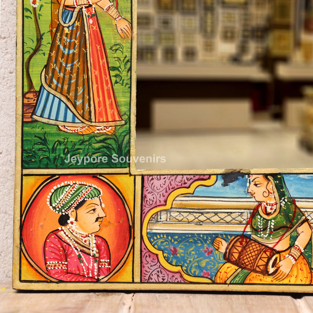 Handcrafted Rajasthani Royal Court Wooden Jharokha Mirror