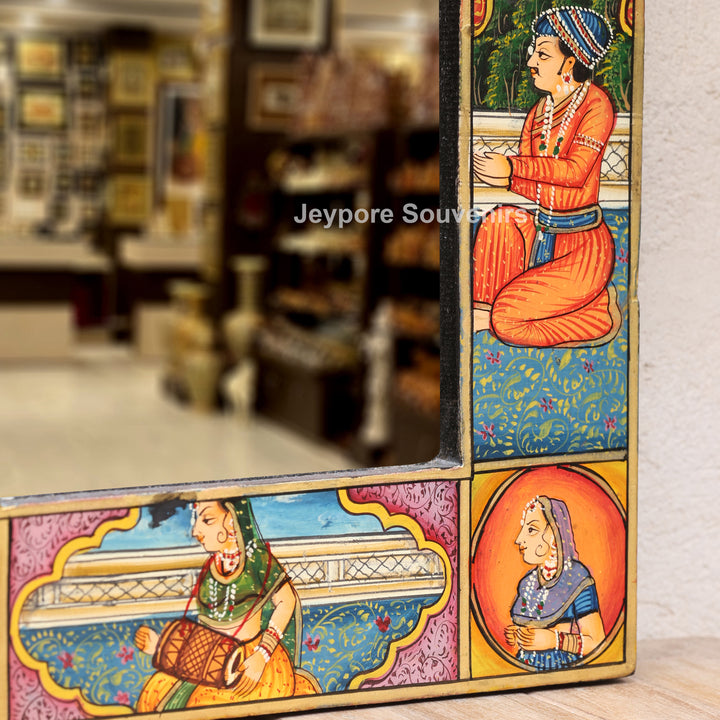 Handcrafted Rajasthani Royal Court Wooden Jharokha Mirror