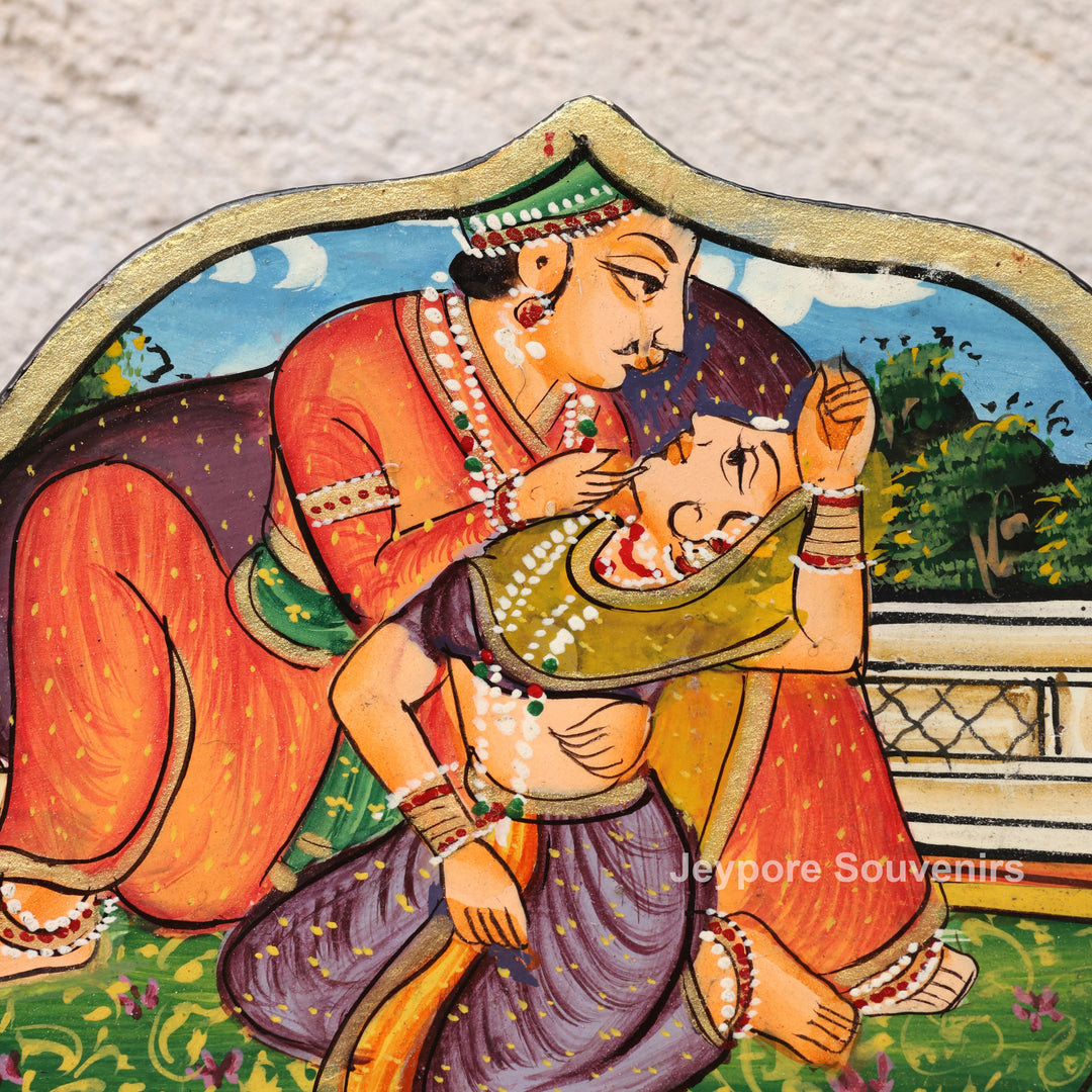 Handcrafted Royal Romance Wooden Jharokha Mirror